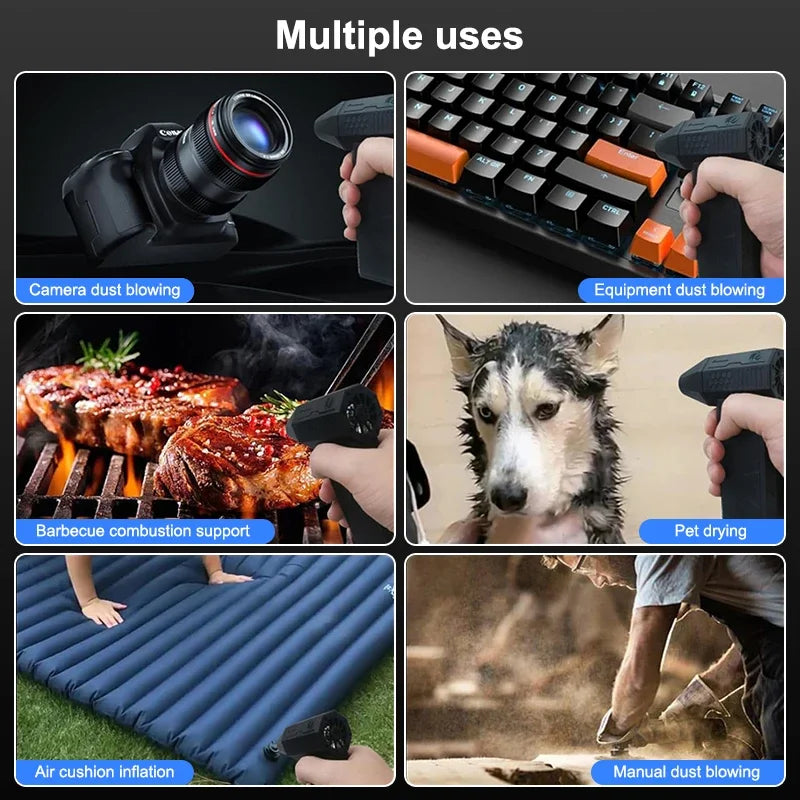 منفاخ كهربائي صغير بقدرة 130,000 دورة في الدقيقة لتنظيف الغبار