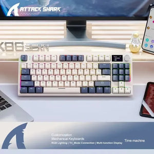 لوحة مفاتيح لاسلكية ميكانيكية Attack Shark K86