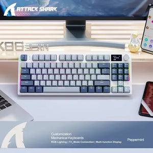 لوحة مفاتيح لاسلكية ميكانيكية Attack Shark K86